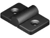 I6 Hinge 48x30x15,5 mm, 6mm groove, black