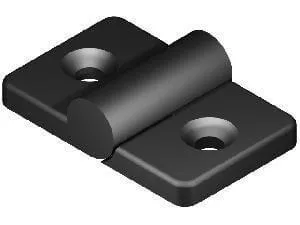 I6 Hinge 48x30x15,5 mm, 6mm groove, black