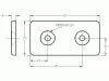 I6 Bracket 60x30 flat, 6mm groove