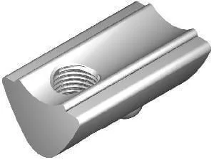 I6 T-slot nut 17 x 10,55 x 7 mm, M5, 6mm groove