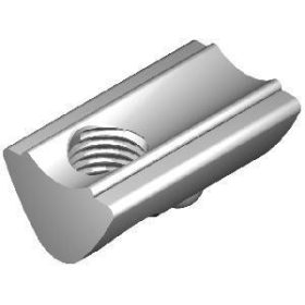 I6 T-slot nut 17 x 10,55 x 7 mm, M6,  6mm groove