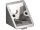 I6 corner bracket 30 x 30 mm, 6mm groove