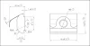 B8 slide nut, M8 8mm groove