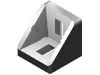 B8 corner bracket 30 x 30mm, 8mm groove