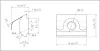 B8 slide nut, M6 8mm groove