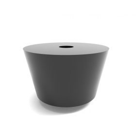 Rubber foot with metal insert – 28*22*16,5mm