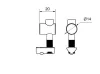 I8 Bolt Connector 20x14 mm