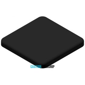 B10 End cap cover 40x40 mm, 10mm groove