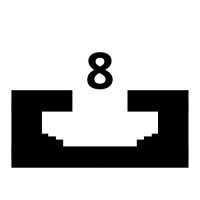 Bosch NUT 8 compatible aluminium profile